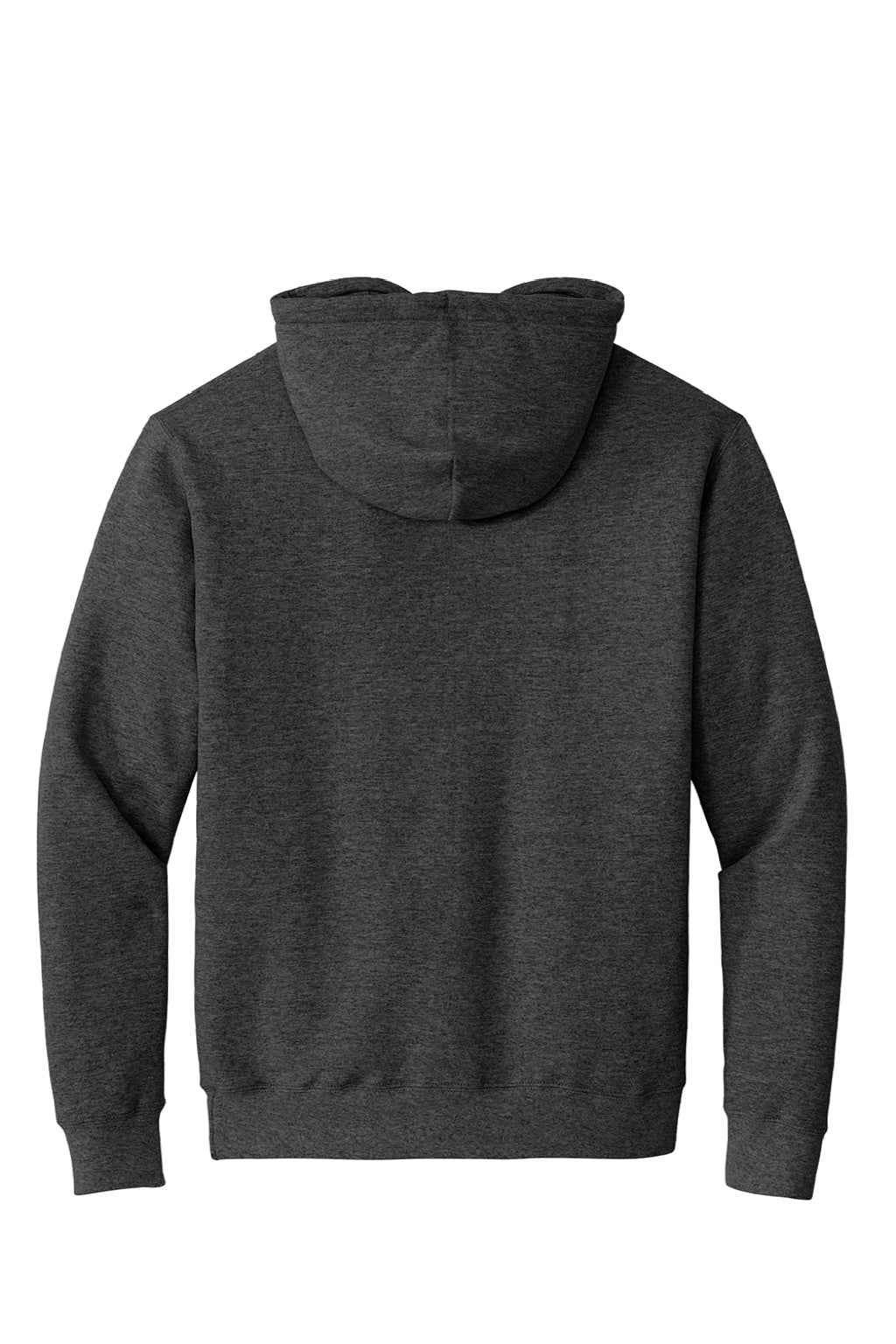 Port & Company PC90H/PC90HT Mens Essential Pill Resistant Fleece Hooded Sweatshirt Hoodie w/ Pouch Pocket Heather Dark Grey Flat Back