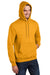 Port & Company PC90H/PC90HT Mens Essential Pill Resistant Fleece Hooded Sweatshirt Hoodie w/ Pouch Pocket Gold Model 3q