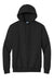 Port & Company PC90H/PC90HT Mens Essential Pill Resistant Fleece Hooded Sweatshirt Hoodie w/ Pouch Pocket Jet Black Flat Front