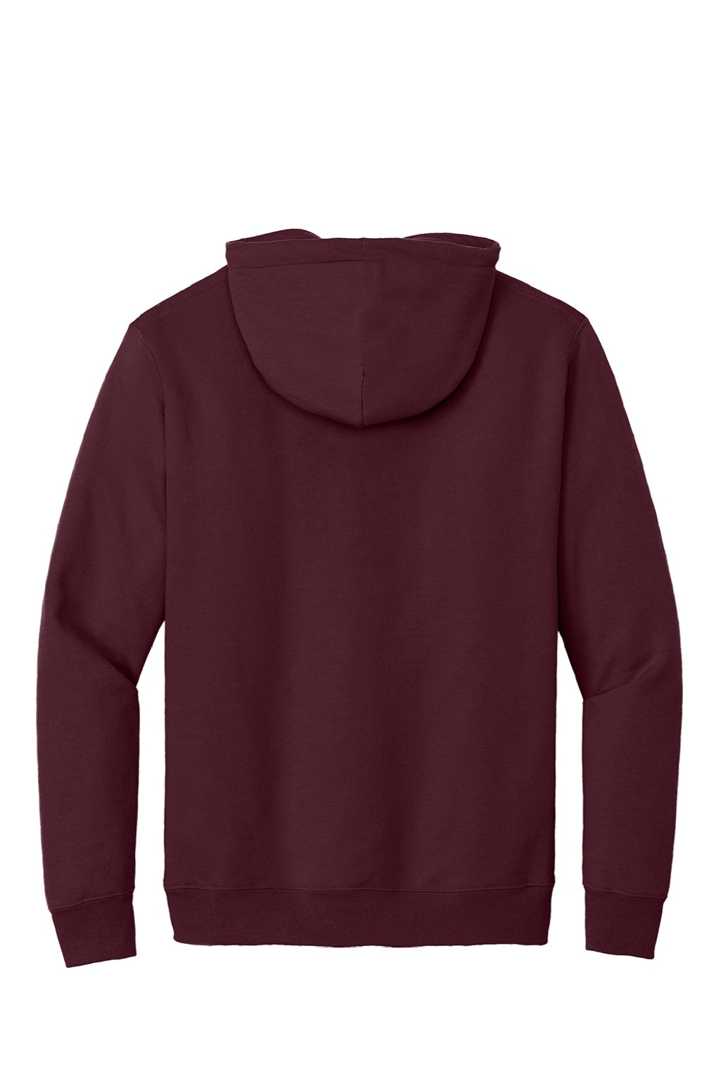 Port & Company PC90H/PC90HT Mens Essential Pill Resistant Fleece Hooded Sweatshirt Hoodie w/ Pouch Pocket Maroon Flat Back