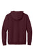 Port & Company PC90H/PC90HT Mens Essential Pill Resistant Fleece Hooded Sweatshirt Hoodie w/ Pouch Pocket Maroon Flat Back