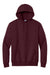 Port & Company PC90H/PC90HT Mens Essential Pill Resistant Fleece Hooded Sweatshirt Hoodie w/ Pouch Pocket Maroon Flat Front