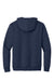 Port & Company PC90H/PC90HT Mens Essential Pill Resistant Fleece Hooded Sweatshirt Hoodie w/ Pouch Pocket Navy Blue Flat Back