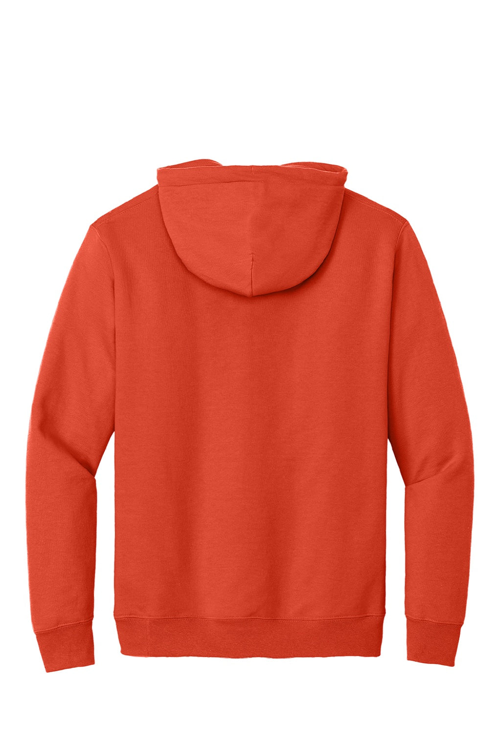 Port & Company PC90H/PC90HT Mens Essential Pill Resistant Fleece Hooded Sweatshirt Hoodie w/ Pouch Pocket Orange Flat Back