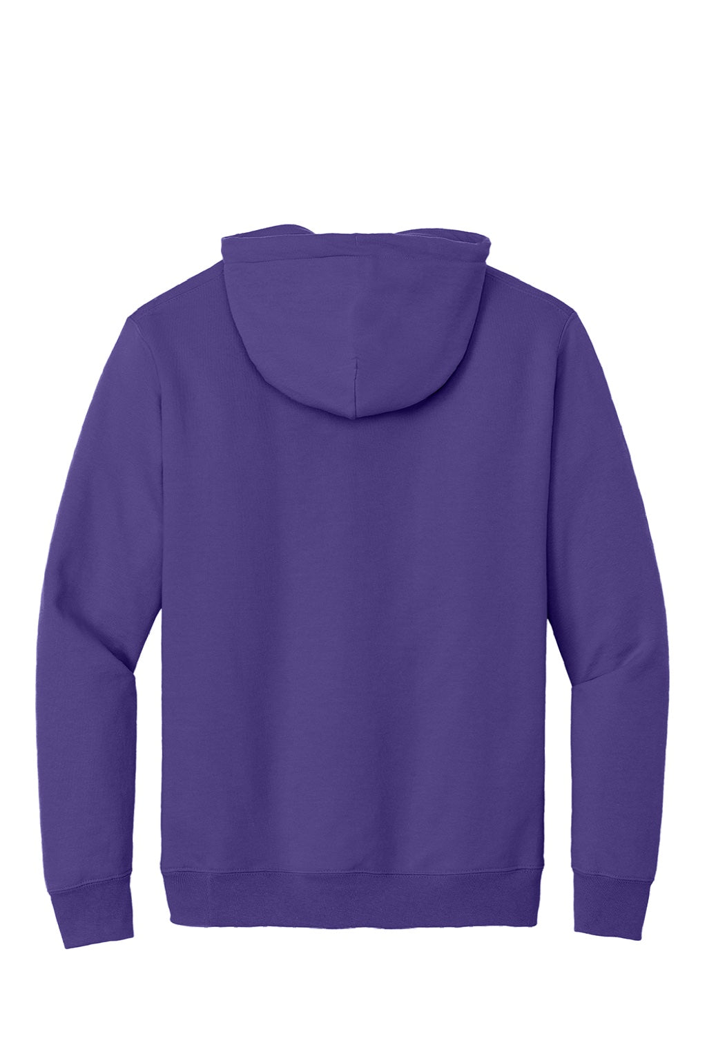 Port & Company PC90H/PC90HT Mens Essential Pill Resistant Fleece Hooded Sweatshirt Hoodie w/ Pouch Pocket Purple Flat Back