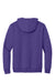 Port & Company PC90H/PC90HT Mens Essential Pill Resistant Fleece Hooded Sweatshirt Hoodie w/ Pouch Pocket Purple Flat Back