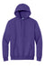 Port & Company PC90H/PC90HT Mens Essential Pill Resistant Fleece Hooded Sweatshirt Hoodie w/ Pouch Pocket Purple Flat Front