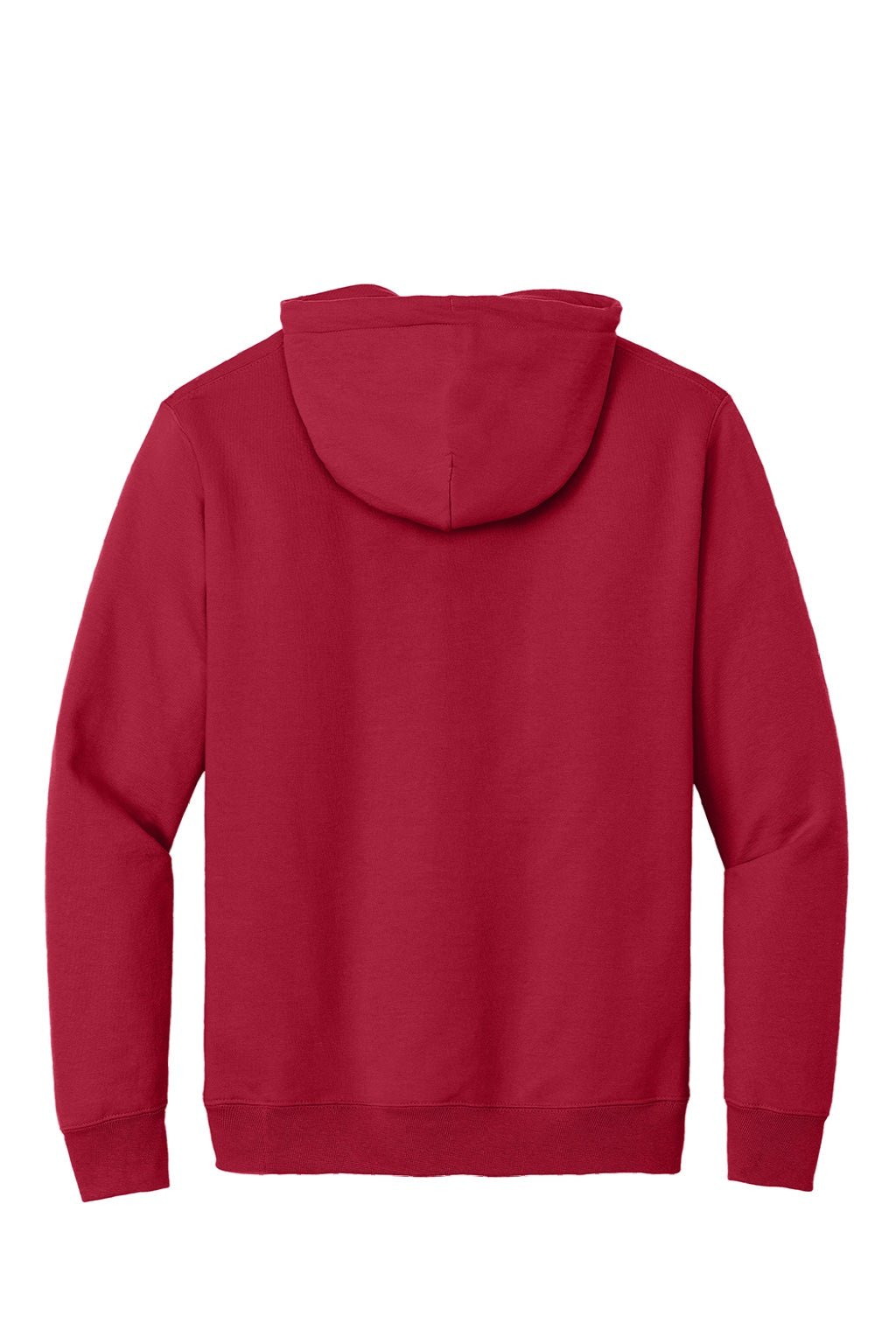 Port & Company PC90H/PC90HT Mens Essential Pill Resistant Fleece Hooded Sweatshirt Hoodie w/ Pouch Pocket Red Flat Back