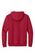 Port & Company PC90H/PC90HT Mens Essential Pill Resistant Fleece Hooded Sweatshirt Hoodie w/ Pouch Pocket Red Flat Back