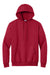 Port & Company PC90H/PC90HT Mens Essential Pill Resistant Fleece Hooded Sweatshirt Hoodie w/ Pouch Pocket Red Flat Front