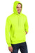 Port & Company PC90H/PC90HT Mens Essential Pill Resistant Fleece Hooded Sweatshirt Hoodie w/ Pouch Pocket Safety Green Model 3q