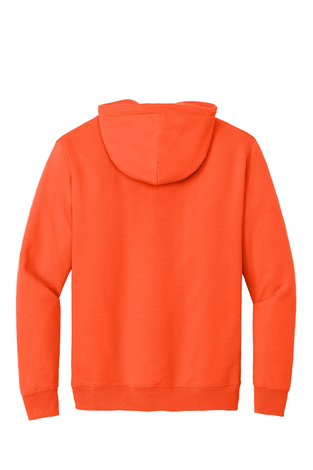 Port & Company PC90H/PC90HT Mens Essential Pill Resistant Fleece Hooded Sweatshirt Hoodie w/ Pouch Pocket Safety Orange Flat Back
