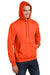 Port & Company PC90H/PC90HT Mens Essential Pill Resistant Fleece Hooded Sweatshirt Hoodie w/ Pouch Pocket Safety Orange Model 3q