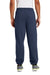 Port & Company PC90P Mens Essential Pill Resistant Fleece Sweatpants w/ Pockets Navy Blue Model Back