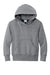 Port & Company PC90YH Youth Core Pill Resistant Fleece Hooded Sweatshirt Hoodie w/ Pouch Pocket Heather Grey Flat Front