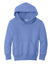 Port & Company PC90YH Youth Core Pill Resistant Fleece Hooded Sweatshirt Hoodie w/ Pouch Pocket Carolina Blue Flat Front