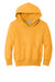 Port & Company PC90YH Youth Core Pill Resistant Fleece Hooded Sweatshirt Hoodie w/ Pouch Pocket Gold Flat Front
