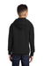 Port & Company PC90YH Youth Core Pill Resistant Fleece Hooded Sweatshirt Hoodie w/ Pouch Pocket Jet Black Model Back