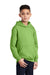 Port & Company PC90YH Youth Core Pill Resistant Fleece Hooded Sweatshirt Hoodie w/ Pouch Pocket Lime Green Model 3q