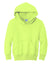 Port & Company PC90YH Youth Core Pill Resistant Fleece Hooded Sweatshirt Hoodie w/ Pouch Pocket Neon Yellow Flat Front