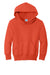 Port & Company PC90YH Youth Core Pill Resistant Fleece Hooded Sweatshirt Hoodie w/ Pouch Pocket Orange Flat Front