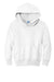 Port & Company PC90YH Youth Core Pill Resistant Fleece Hooded Sweatshirt Hoodie w/ Pouch Pocket White Flat Front