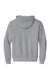 Port & Company PC90ZH/PC90ZHT Mens Essential Pill Resistant Fleece Full Zip Hooded Sweatshirt Hoodie w/ Pockets Heather Grey Flat Back