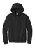 Port & Company PC90ZH/PC90ZHT Mens Essential Pill Resistant Fleece Full Zip Hooded Sweatshirt Hoodie w/ Pockets Jet Black Flat Front