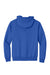 Port & Company PC90ZH/PC90ZHT Mens Essential Pill Resistant Fleece Full Zip Hooded Sweatshirt Hoodie w/ Pockets Royal Blue Flat Back