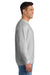 Port & Company PC90/PC90T Mens Essential Pill Resistant Fleece Crewneck Sweatshirt Ash Grey Model Side