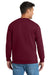 Port & Company PC90/PC90T Mens Essential Pill Resistant Fleece Crewneck Sweatshirt Cardinal Red Model Back