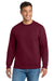 Port & Company PC90/PC90T Mens Essential Pill Resistant Fleece Crewneck Sweatshirt Cardinal Red Model Front