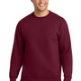 Port & Company Mens Essential Pill Resistant Fleece Crewneck Sweatshirt - Cardinal Red