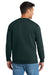 Port & Company PC90/PC90T Mens Essential Pill Resistant Fleece Crewneck Sweatshirt Dark Green Model Back