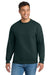 Port & Company PC90/PC90T Mens Essential Pill Resistant Fleece Crewneck Sweatshirt Dark Green Model Front