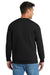 Port & Company PC90/PC90T Mens Essential Pill Resistant Fleece Crewneck Sweatshirt Jet Black Model Back