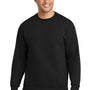Port & Company Mens Essential Pill Resistant Fleece Crewneck Sweatshirt - Jet Black