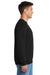 Port & Company PC90/PC90T Mens Essential Pill Resistant Fleece Crewneck Sweatshirt Jet Black Model Side