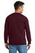 Port & Company PC90/PC90T Mens Essential Pill Resistant Fleece Crewneck Sweatshirt Maroon Model Back
