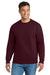 Port & Company PC90/PC90T Mens Essential Pill Resistant Fleece Crewneck Sweatshirt Maroon Model Front