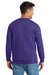 Port & Company PC90/PC90T Mens Essential Pill Resistant Fleece Crewneck Sweatshirt Purple Model Back