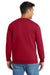 Port & Company PC90/PC90T Mens Essential Pill Resistant Fleece Crewneck Sweatshirt Red Model Back