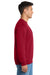 Port & Company PC90/PC90T Mens Essential Pill Resistant Fleece Crewneck Sweatshirt Red Model Side