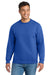Port & Company PC90/PC90T Mens Essential Pill Resistant Fleece Crewneck Sweatshirt Royal Blue Model Front