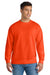 Port & Company PC90/PC90T Mens Essential Pill Resistant Fleece Crewneck Sweatshirt Safety Orange Model Front