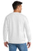 Port & Company PC90/PC90T Mens Essential Pill Resistant Fleece Crewneck Sweatshirt White Model Back