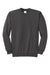 Port & Company PC90/PC90T Mens Essential Pill Resistant Fleece Crewneck Sweatshirt Charcoal Grey Flat Front