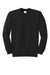 Port & Company PC90/PC90T Mens Essential Pill Resistant Fleece Crewneck Sweatshirt Jet Black Flat Front