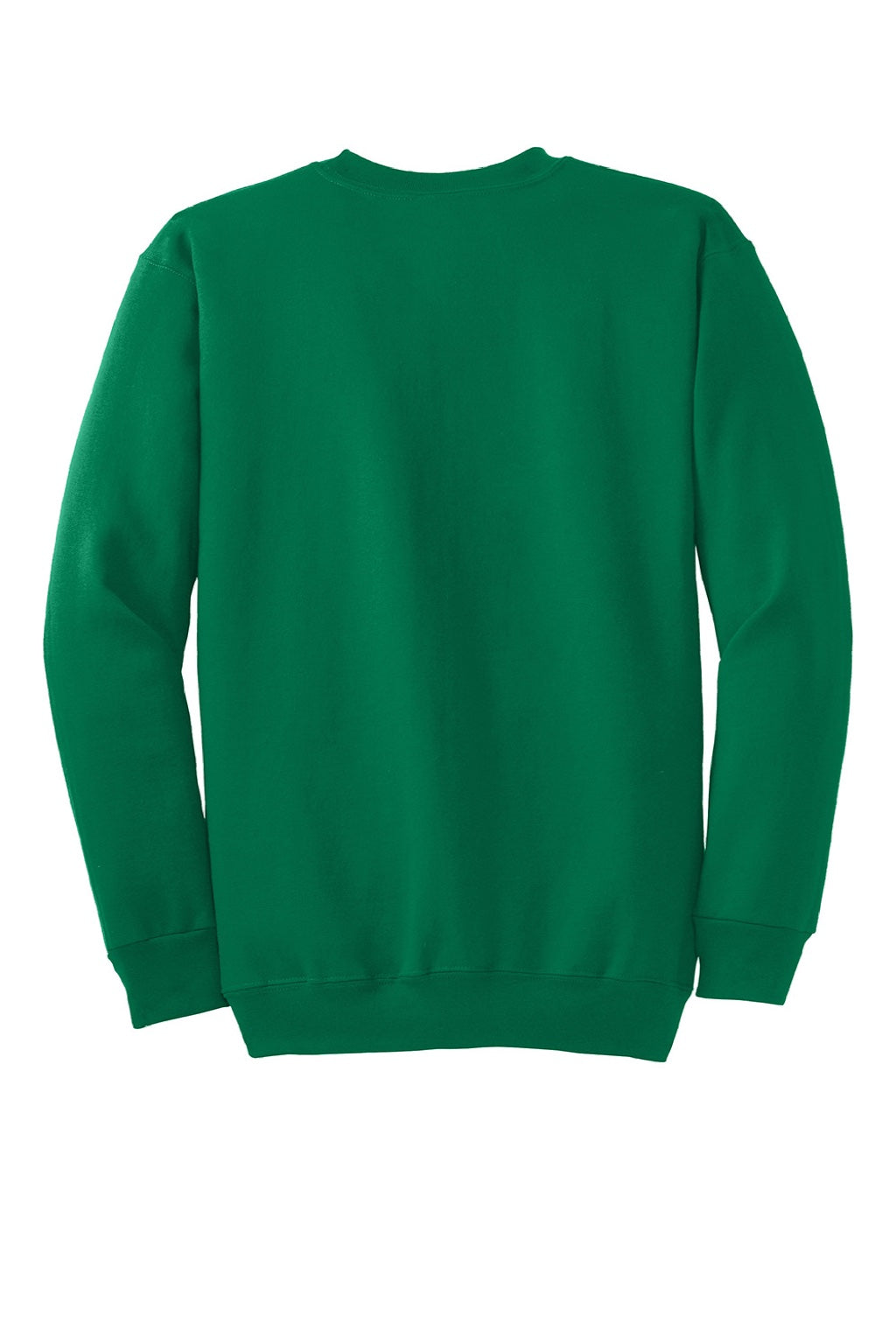 Port & Company PC90/PC90T Mens Essential Pill Resistant Fleece Crewneck Sweatshirt Kelly Green Flat Back