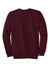 Port & Company PC90/PC90T Mens Essential Pill Resistant Fleece Crewneck Sweatshirt Maroon Flat Back